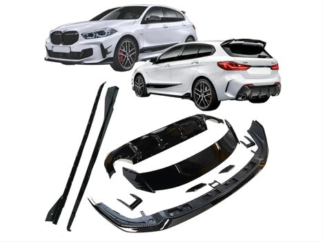 BMW 1 Series F40 M sport Aerokit gloss black
